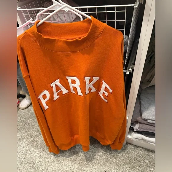 PARKE back to school varsity mockneck amber XXL NWT - Picture 3 of 4